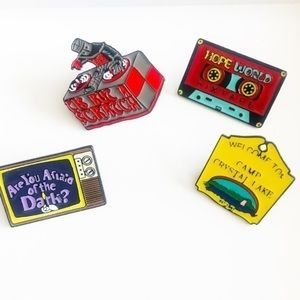 Pop Culture Enamel Pins Hope World Camp Crystal Lake Are You Afraid of the Dark